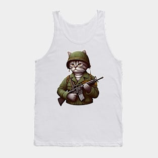 Tactical Cat Tank Top